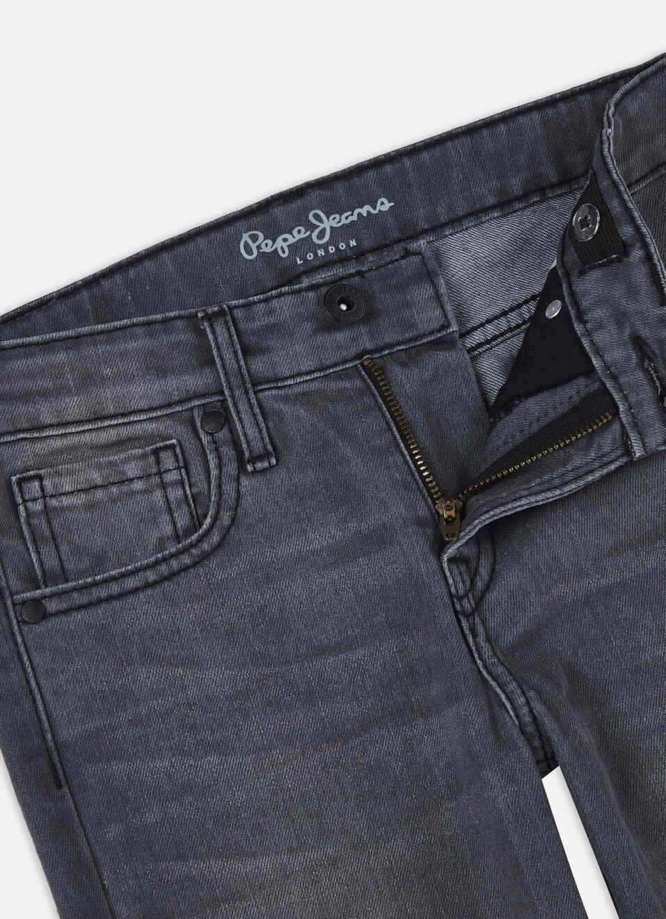 Boys Skater Black Mid Rise Straight Leg Jeans, , large image number 2