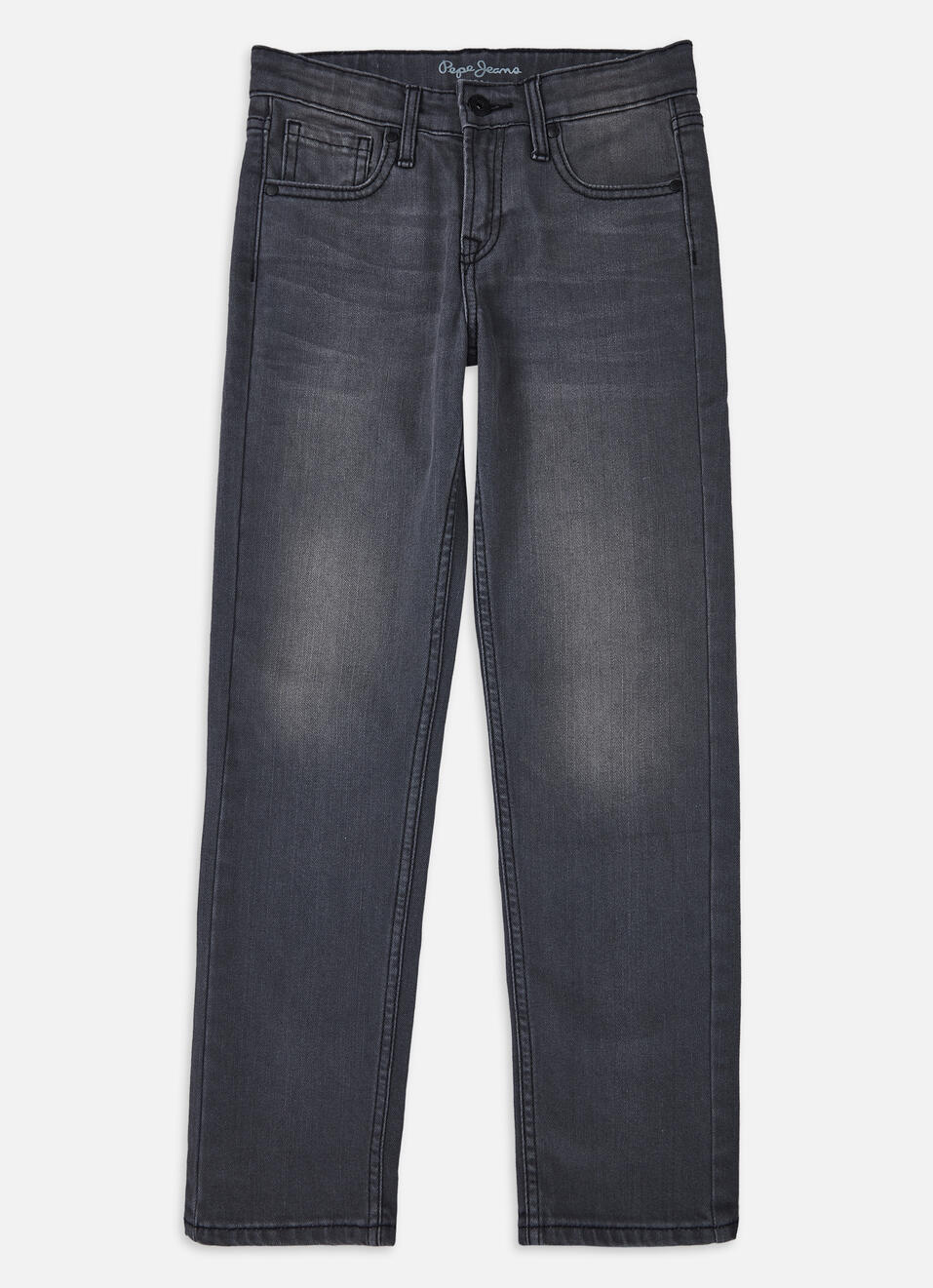 Boys Skater Black Mid Rise Straight Leg Jeans, , large image number 0