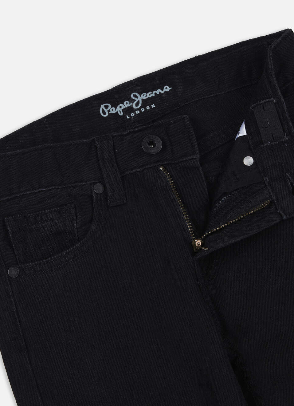 Boys Black Mid Rise Tapered Baggy Jeans, , large image number 2