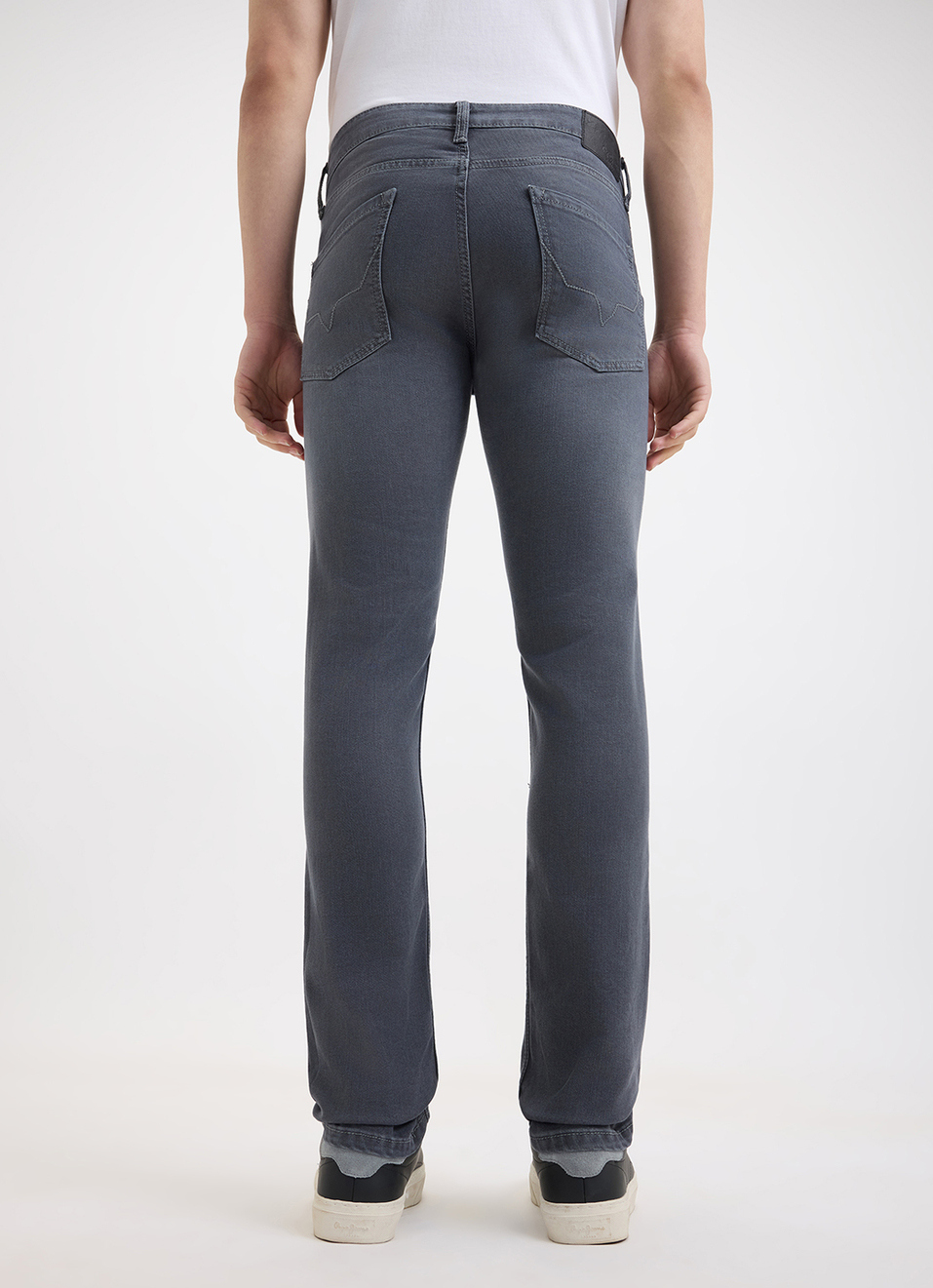 Men Grey Slim Fit Mid Rise Jeans, , large image number 2