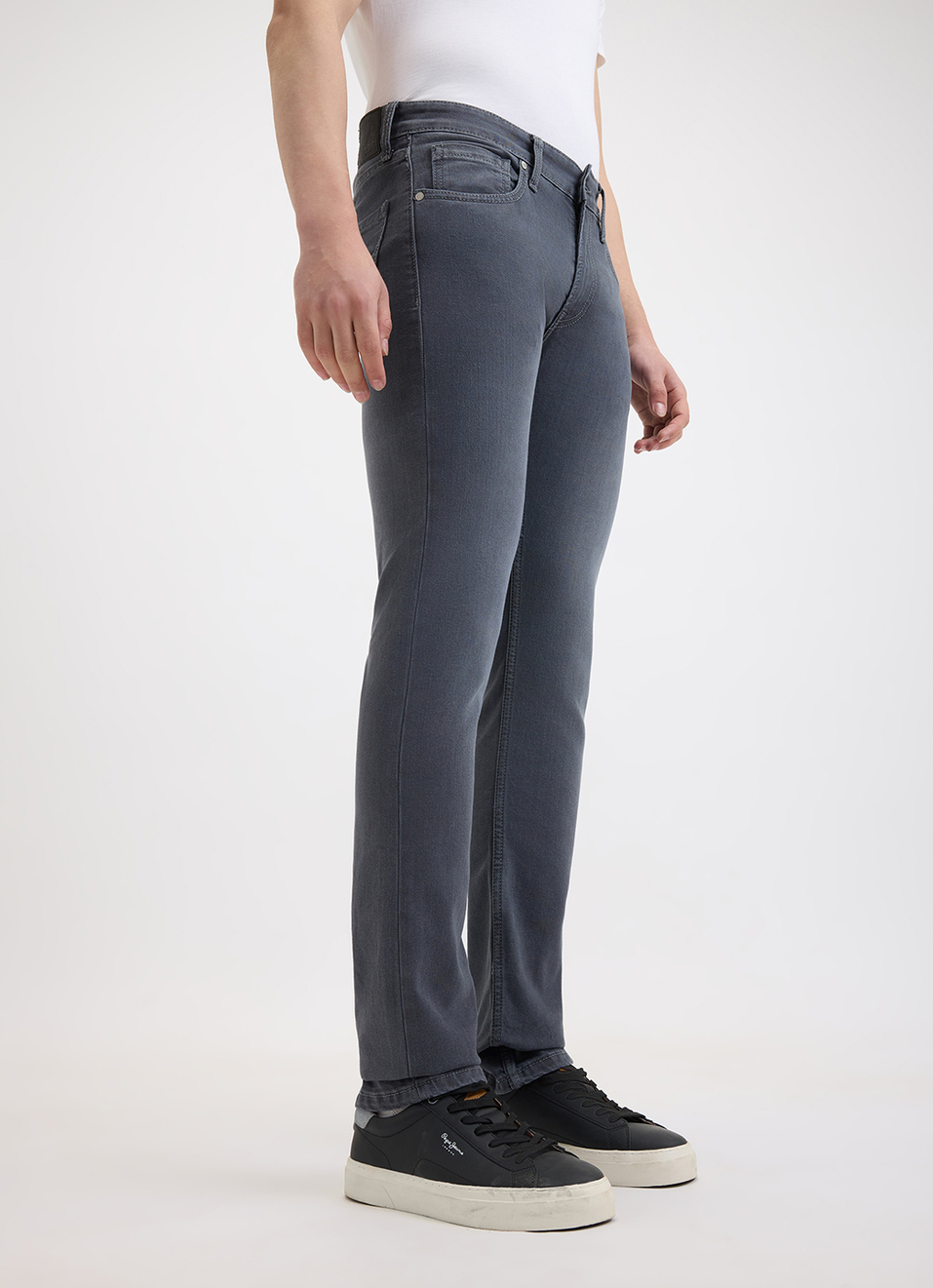 Men Grey Slim Fit Mid Rise Jeans, , large image number 4