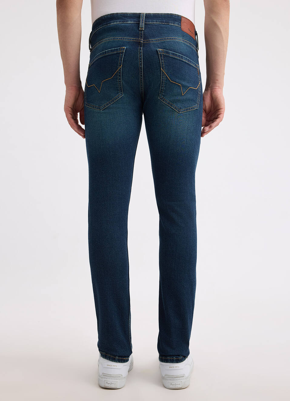 Men Blue Slim Fit Mid Rise All Climate Streachable Jeans, , large image number 4
