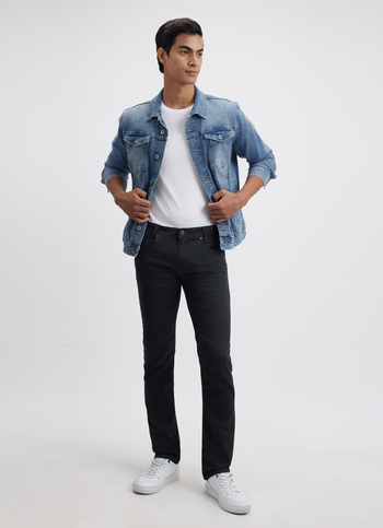 Men Blue Mid Rise Slim Jeans