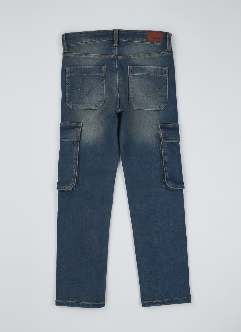 Boys Skater Blue Mid Rise Straight Leg Gymindigo Jeans, , large image number 1