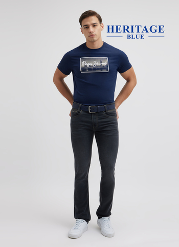 Men Dark Blue Mid Rise Slim Jeans