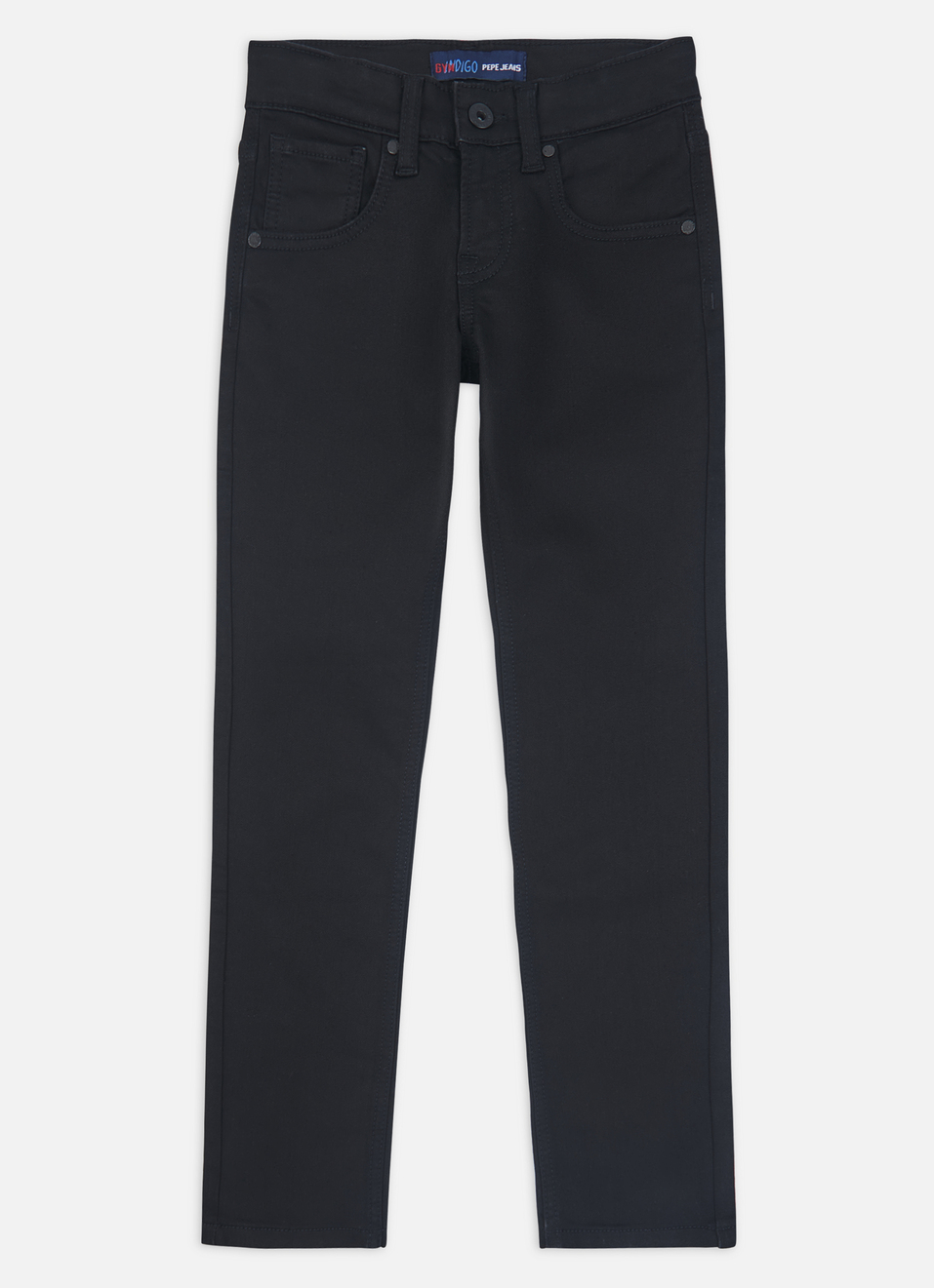Boys Cashed Black Mid Rise Slim Gymindigo Jeans, , large image number 0