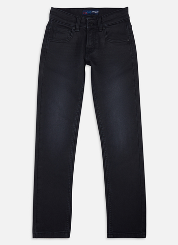 Boys Cashed Black Mid Rise Slim Gymindigo Jeans