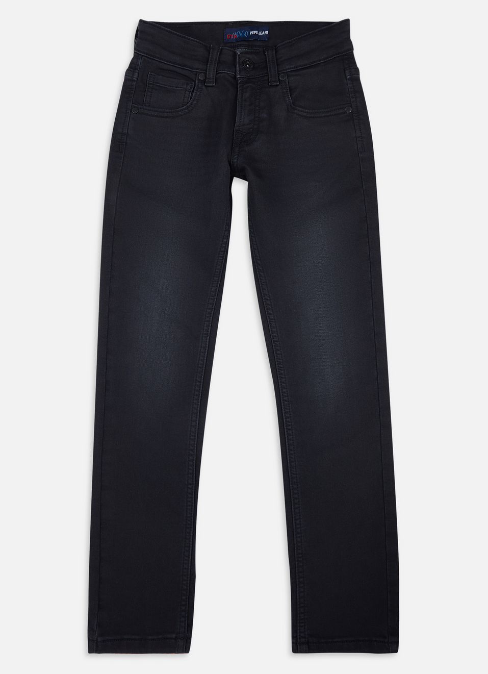 Boys Cashed Black Mid Rise Slim Gymindigo Jeans, , large image number 0