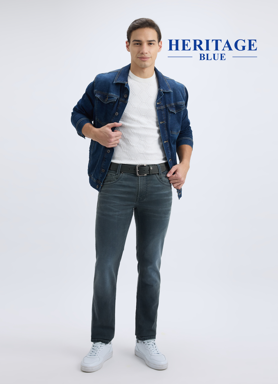 Men Dark Blue Mid Rise Slim Jeans, , large image number 0
