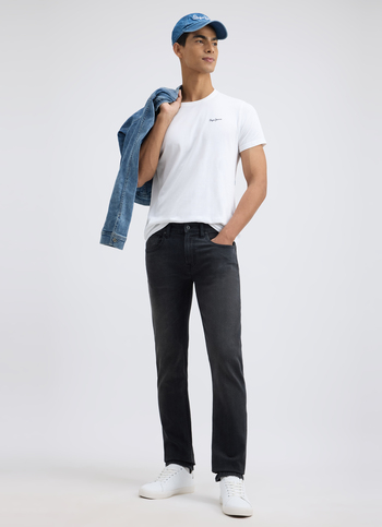 Men Black Slim Fit Mid Rise All-climate Stretchable Jeans