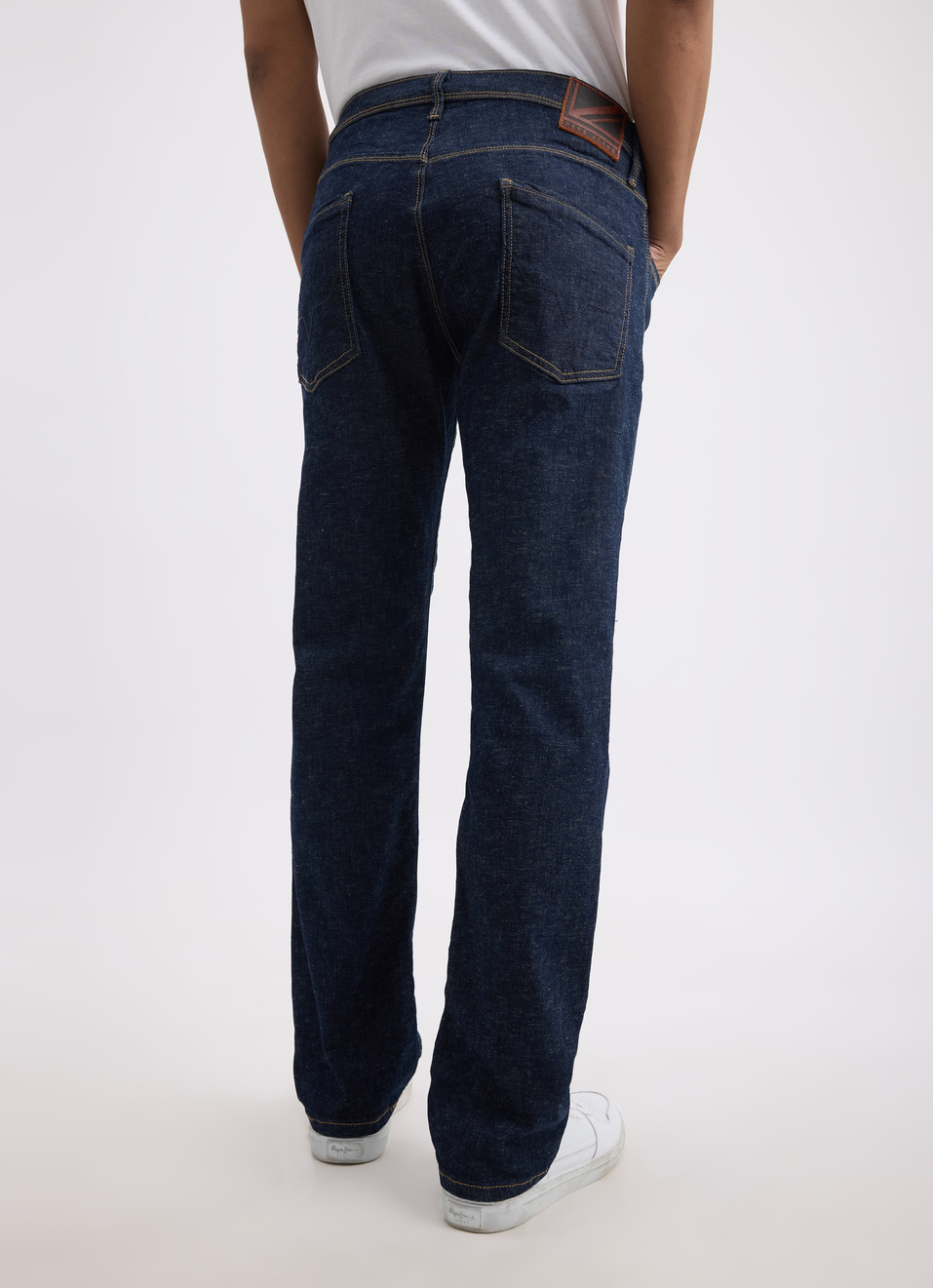 Men Dark Blue Mid Rise Slim Jeans, , large image number 3
