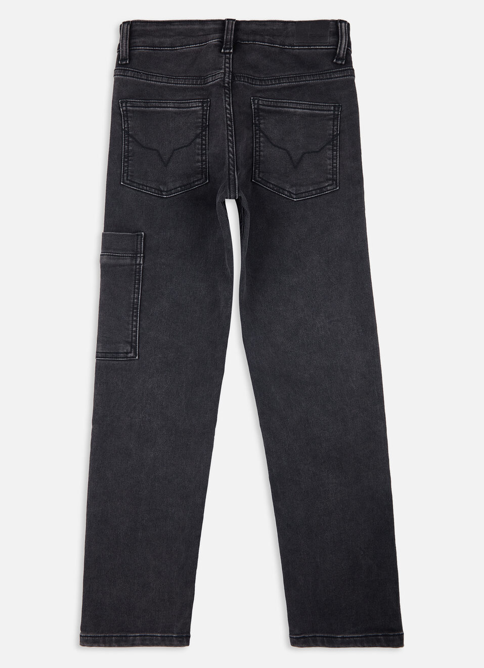 Boys Skater Black Mid Rise Gymindigo Jogger Jeans, , large image number 1