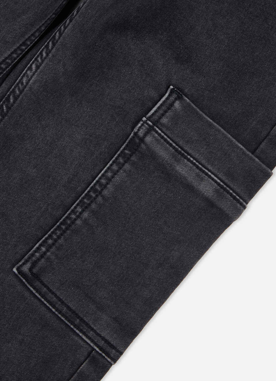 Boys Skater Black Mid Rise Gymindigo Jogger Jeans, , large image number 3