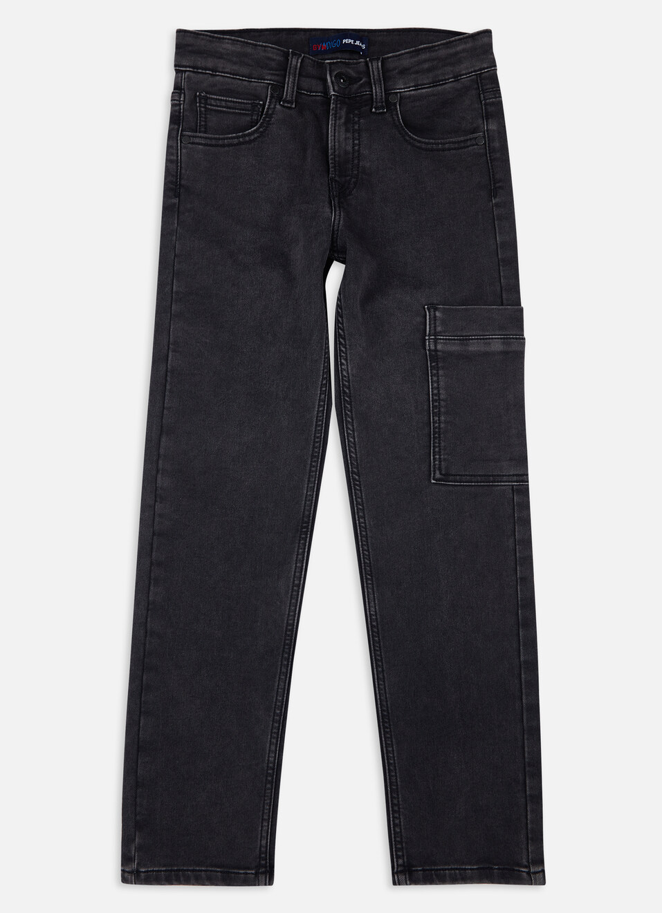Boys Skater Black Mid Rise Gymindigo Jogger Jeans, , large image number 0