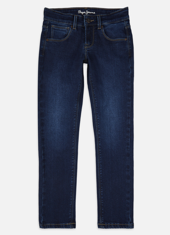Boys Cashed Blue Mid Rise Slim Powerflex Jeans