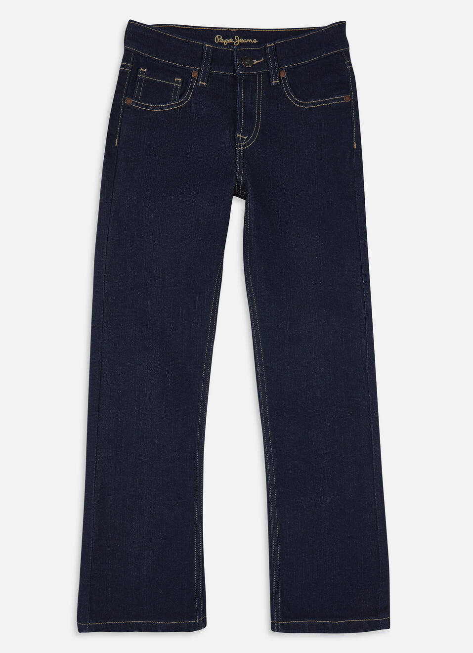 Boys Blue Mid Rise Bootcut Jeans, , large image number 0