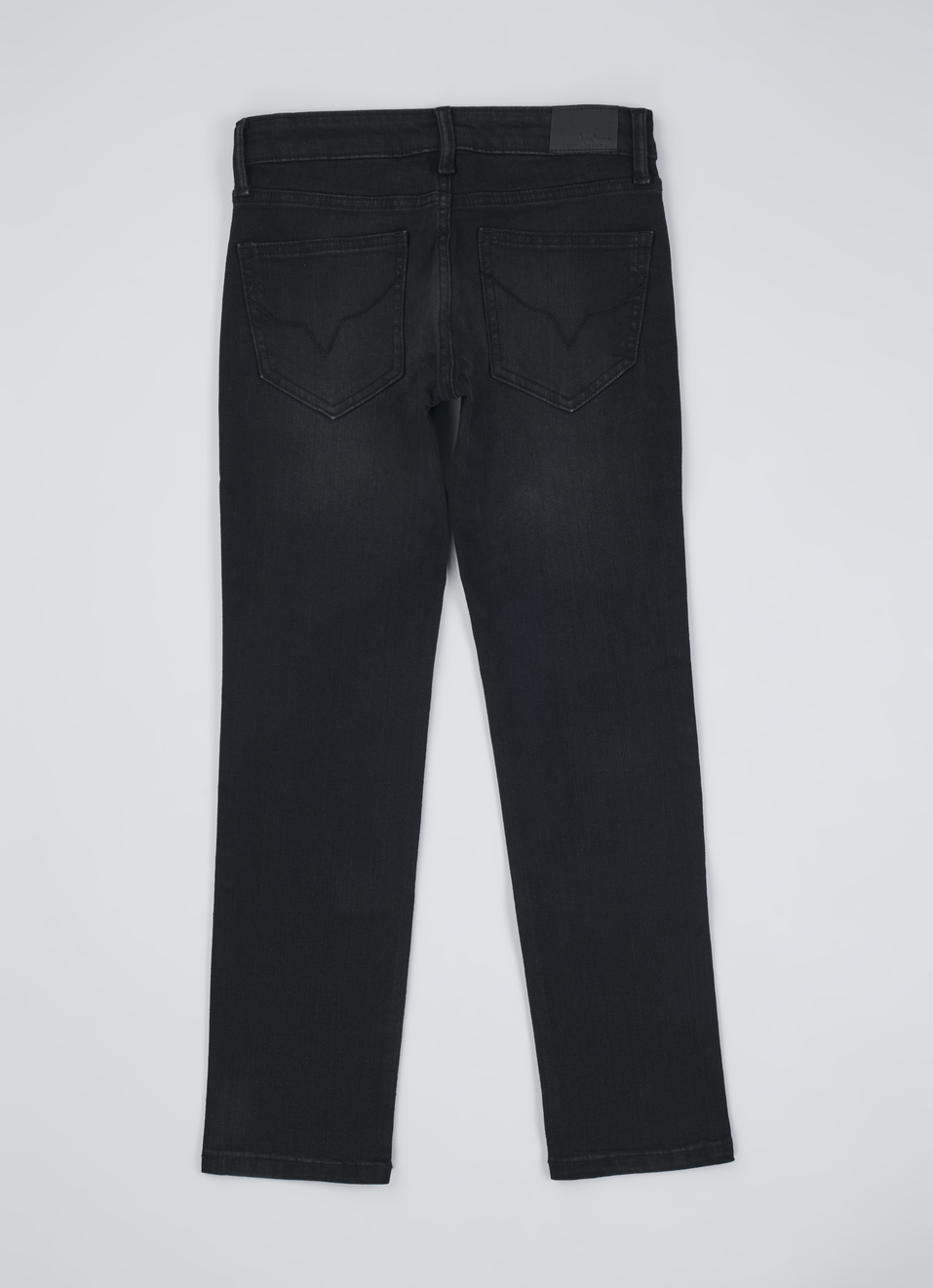 Boys Cashed Black Mid Rise Slim Jeans, , large image number 1