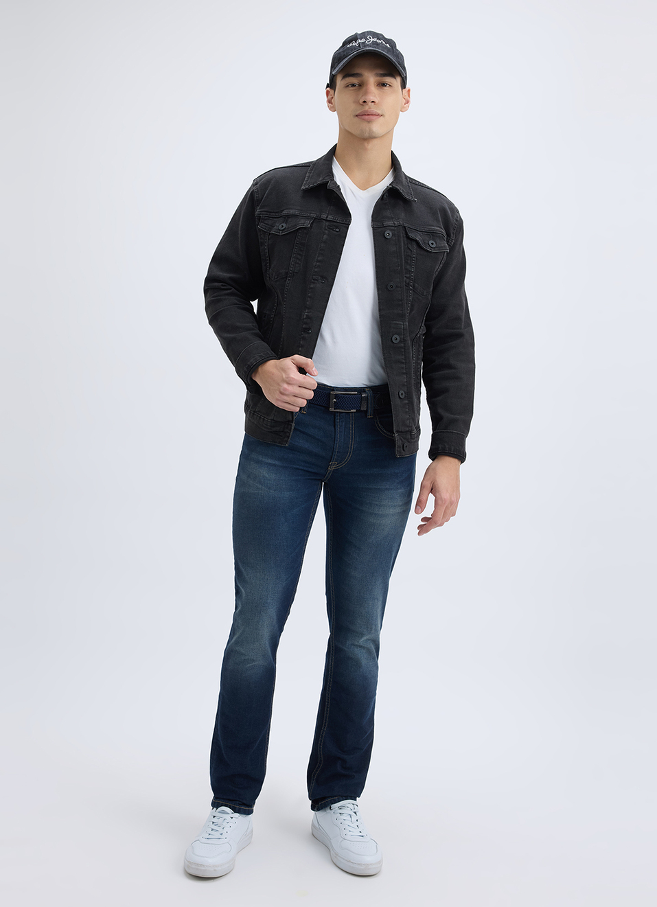 Men Blue Slim Fit Mid Rise Jeans , , large image number 1