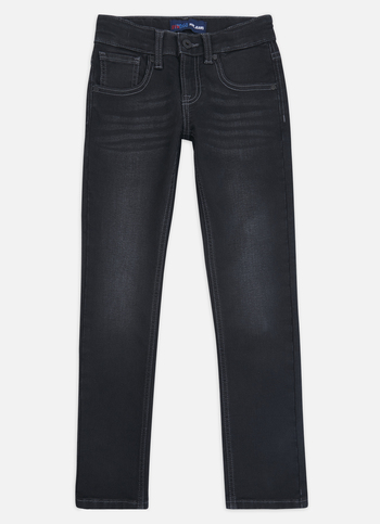 Boys Cashed Grey Mid Rise Slim Gymindigo Jeans