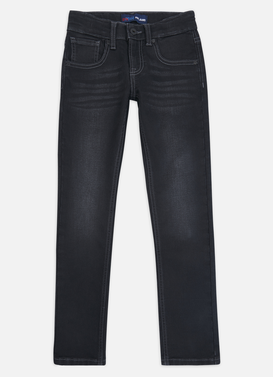 Boys Cashed Grey Mid Rise Slim Gymindigo Jeans, , large image number 0