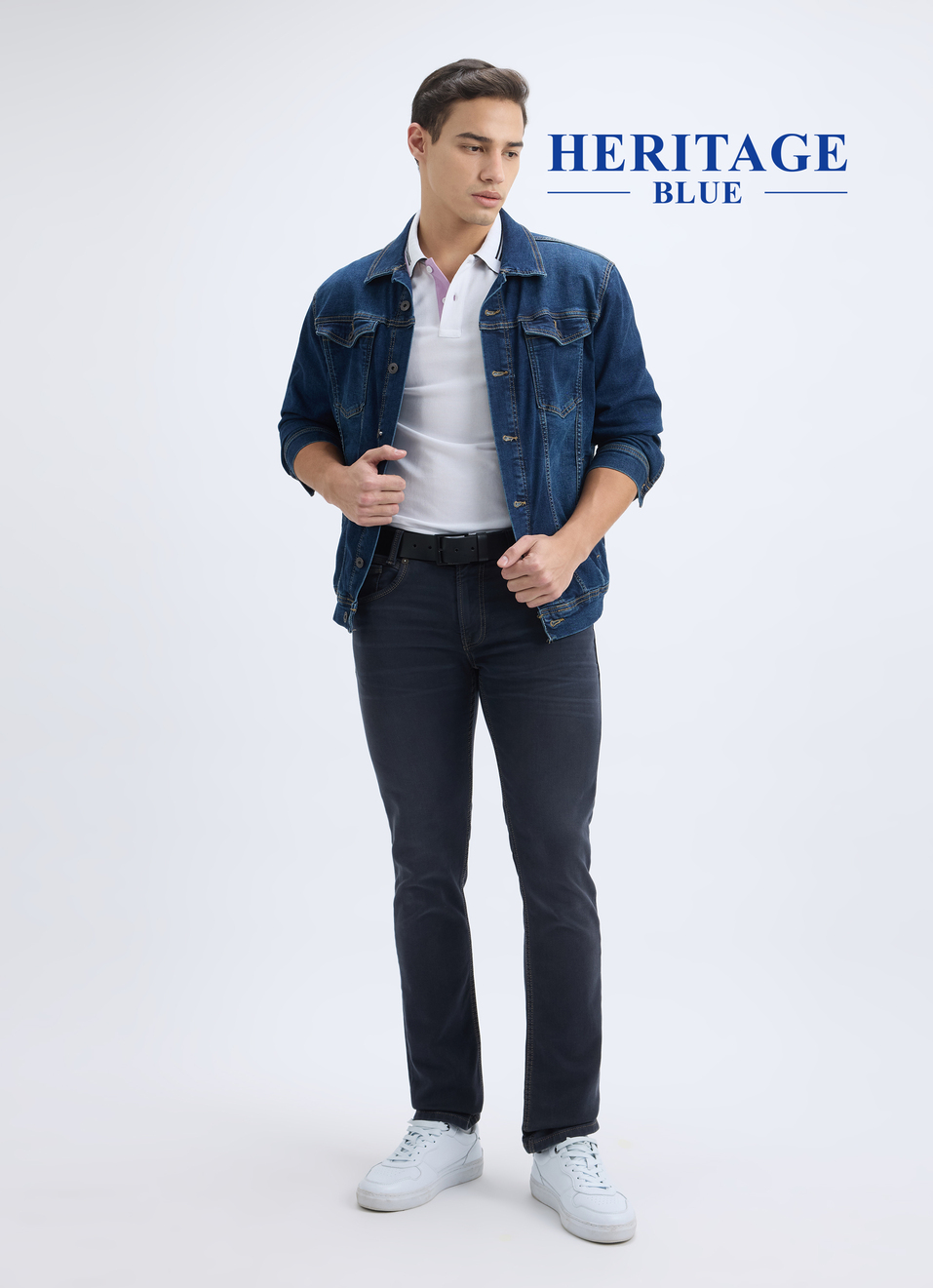 Men Dark Blue Mid Rise Slim Jeans, , large image number 0