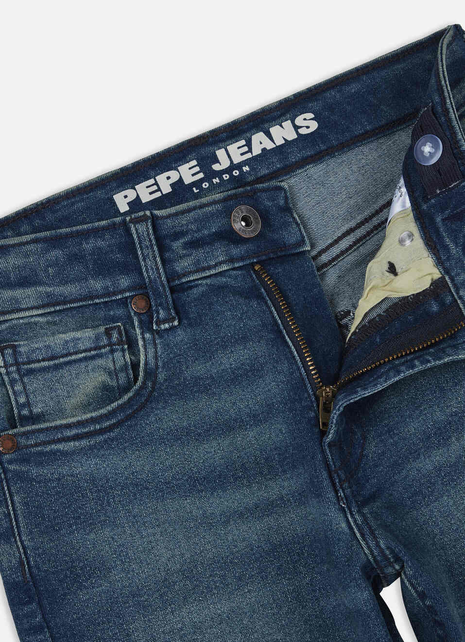 Boys Green Tint Mid Rise Bootcut Jeans, , large image number 2