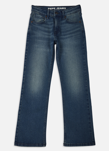 Boys Green Tint Mid Rise Bootcut Jeans