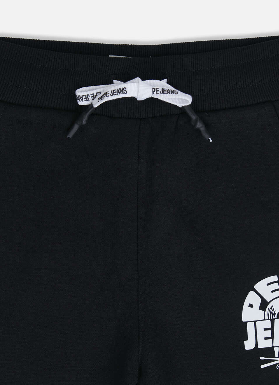 Boys Black Letter Print Mid Rise Joggers, , large image number 2