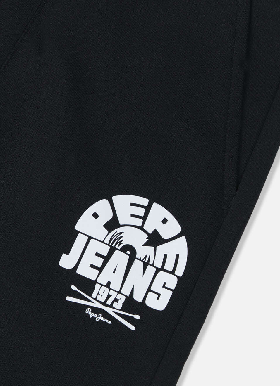 Boys Black Letter Print Mid Rise Joggers, , large image number 3