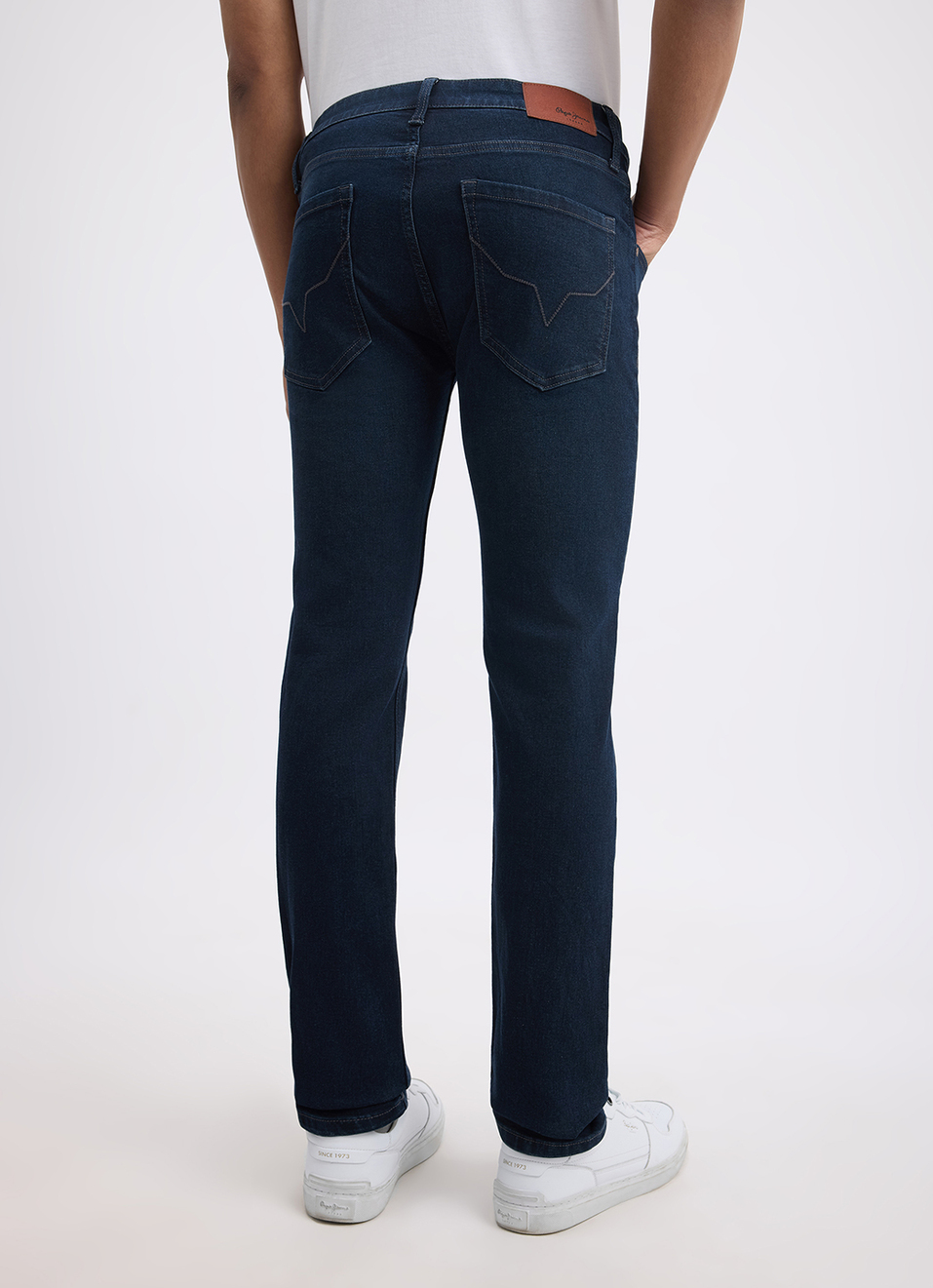 Men Blue Slim Fit Mid Rise Jeans , , large image number 3