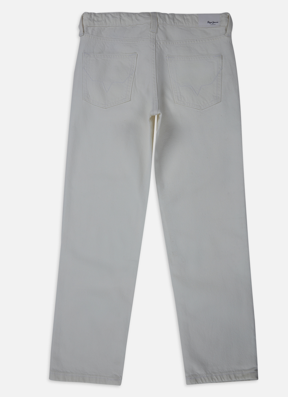 Boys Skater White Mid Rise Straight Leg Jeans, , large image number 1