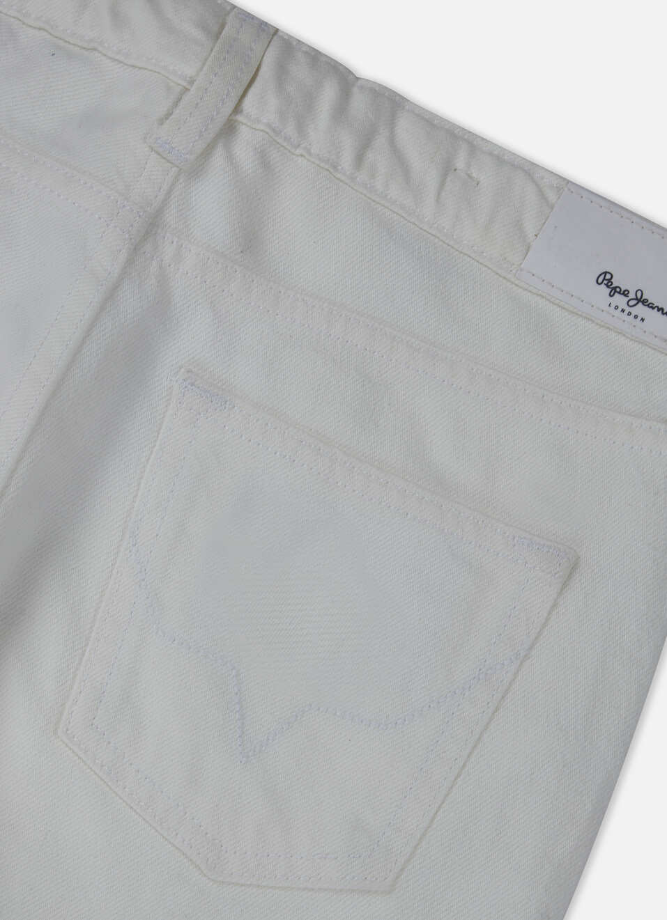 Boys Skater White Mid Rise Straight Leg Jeans, , large image number 3