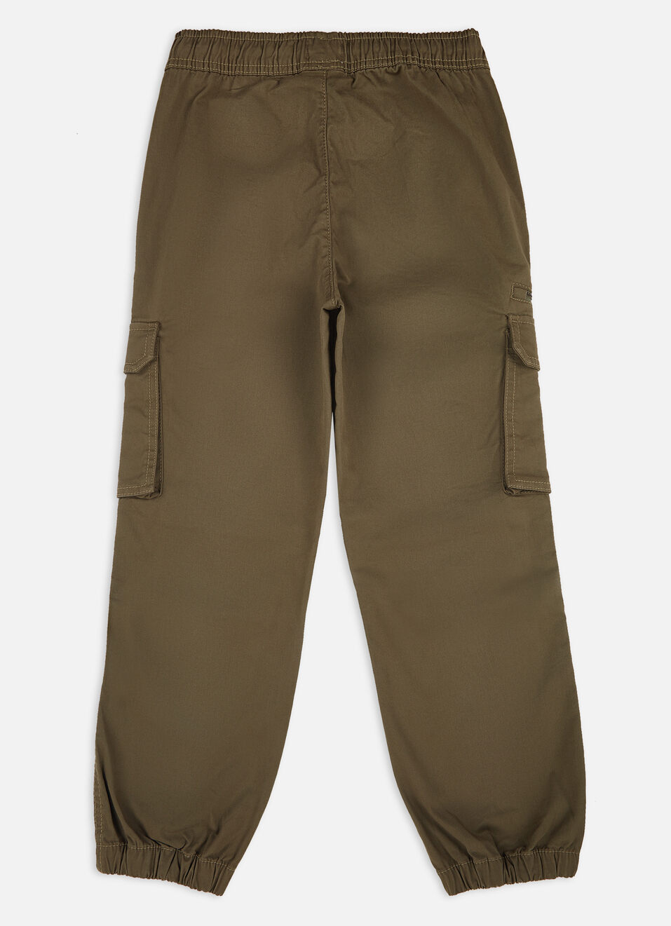 Boys Olive Mid Rise Utility Stretch Cargo Pants, , large image number 1