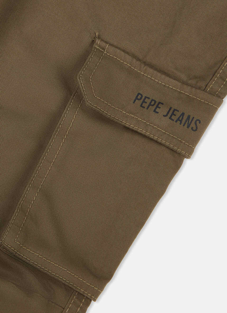 Boys Olive Mid Rise Utility Stretch Cargo Pants, , large image number 3