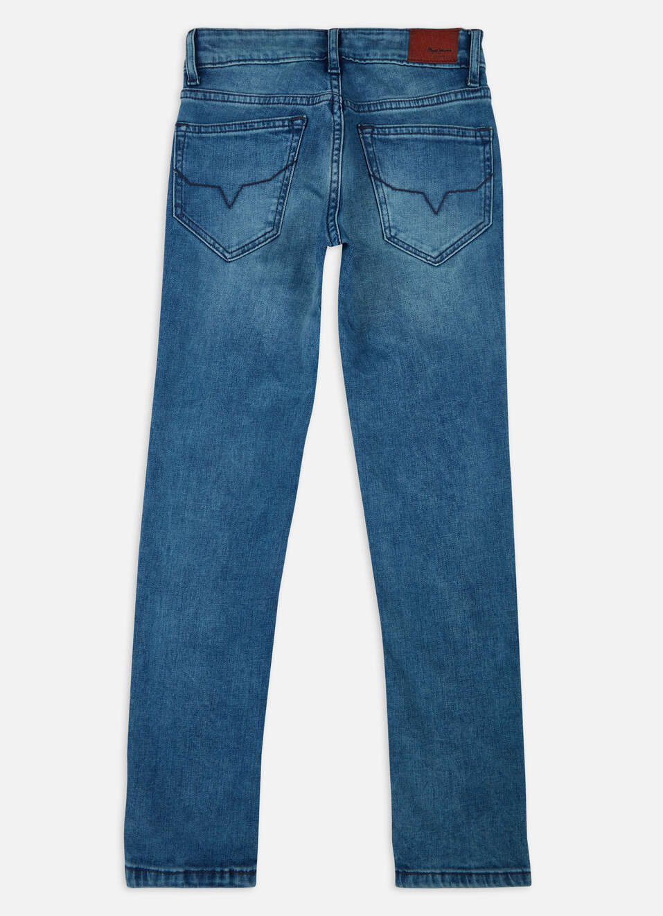 Boys Cashed Blue Mid Rise Slim Jeans, , large image number 1