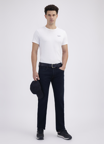 Men Blue Straight Fit Mid Rise Jeans