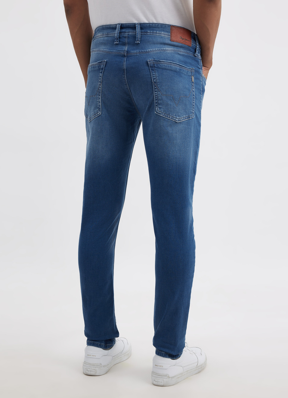 Men Blue Mid Rise Tapered Gymindigo Jogger Like Jeans, , large image number 2