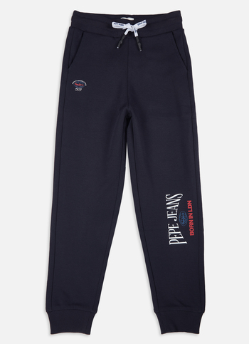 Boys Navy Mid Rise Joggers