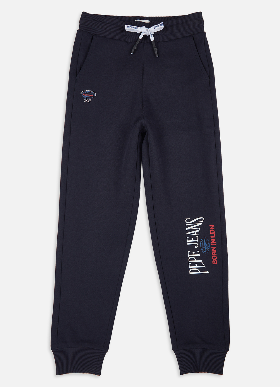 Boys Navy Mid Rise Joggers, , large image number 0