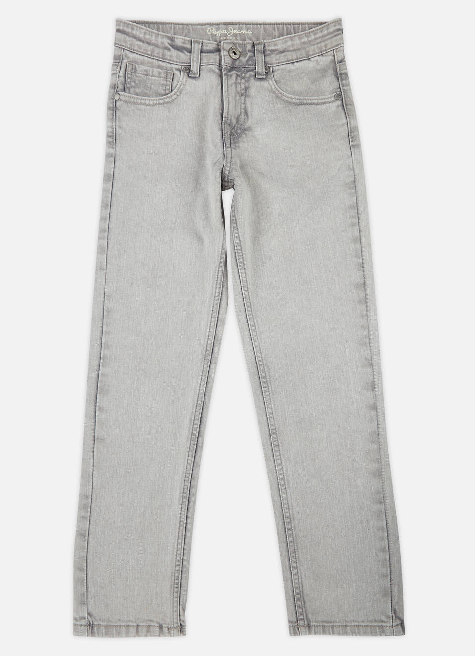 Boys Skater Grey Mid Rise Straight Leg Jeans, , large image number 0
