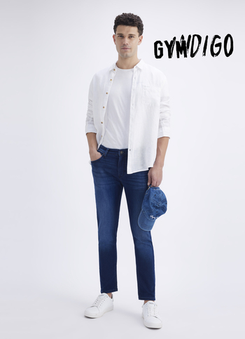 Men Blue Skinny Fit Mid Rise Jogger Like Jeans