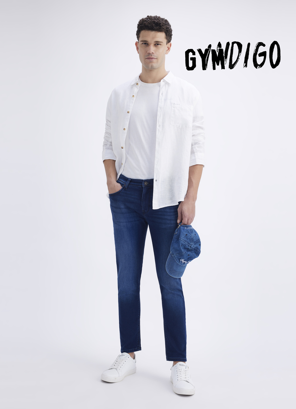 Men Blue Skinny Fit Mid Rise Jogger Like Jeans, , large image number 0