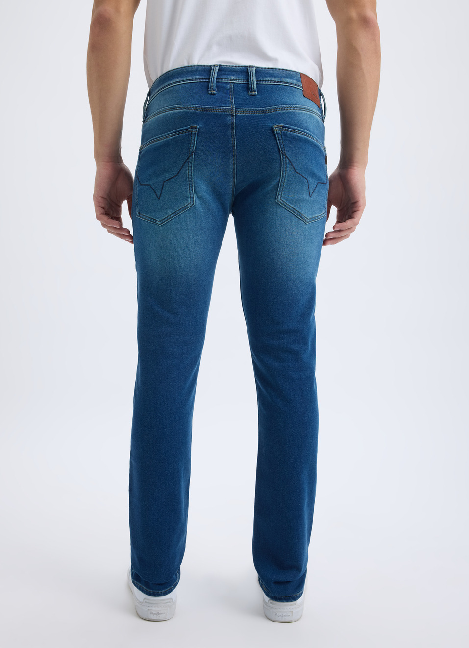 Men Green Tint Mid Rise Slim Gymindigo Jogger Like Jeans, , large image number 2