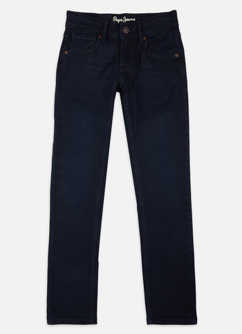 Boys Cashed Blue Mid Rise Slim Jeans