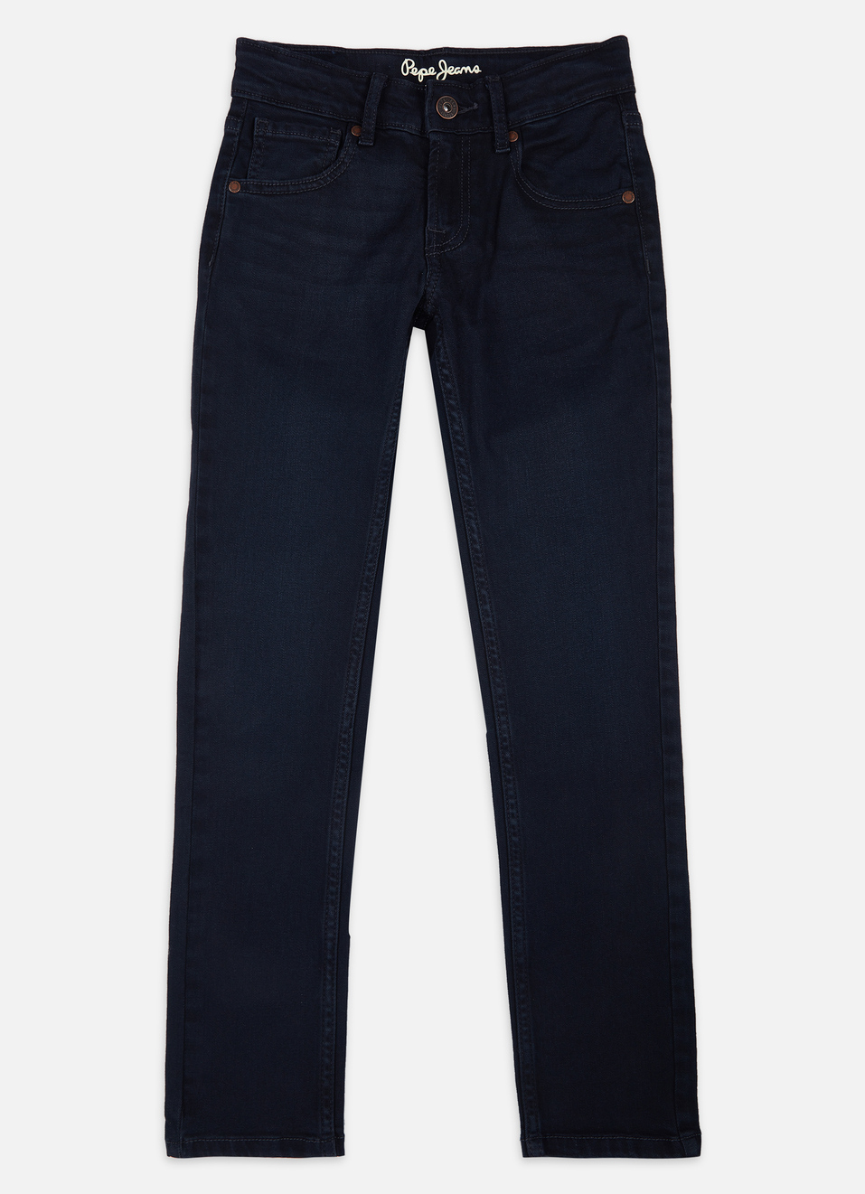 Boys Cashed Blue Mid Rise Slim Jeans, , large image number 0