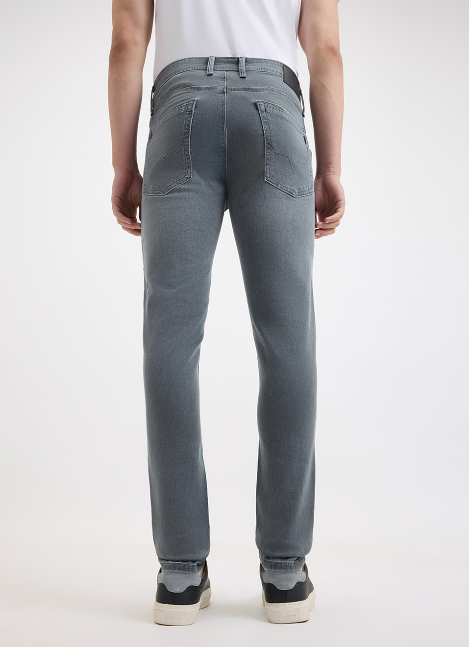 Men Grey Mid Rise Tapered Gymindigo Jogger Like Jeans, , large image number 2