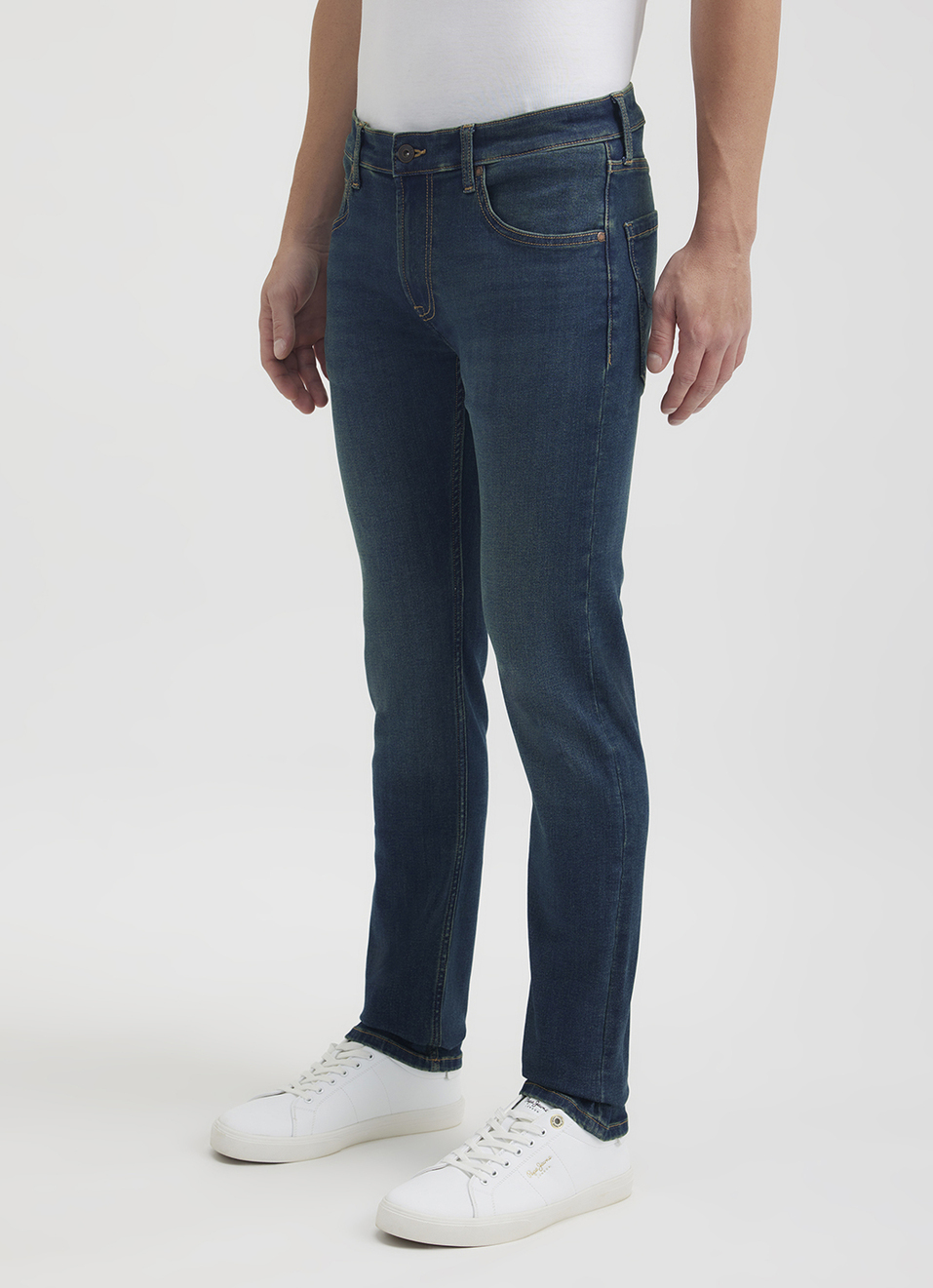 Men Green Slim Fit Mid Rise Jeans, , large image number 5