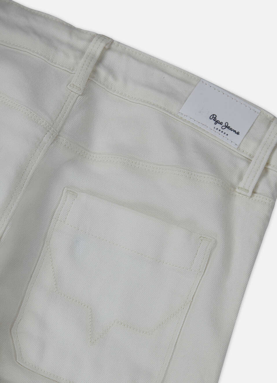 Boys Skater White Mid Rise Straight Leg Jeans, , large image number 4