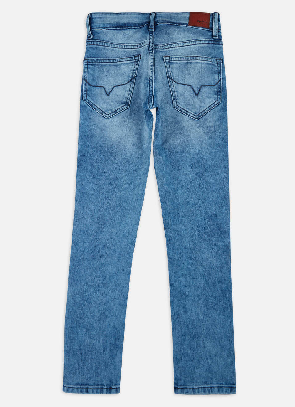 Boys Cashed Blue Mid Rise Slim Jeans, , large image number 1