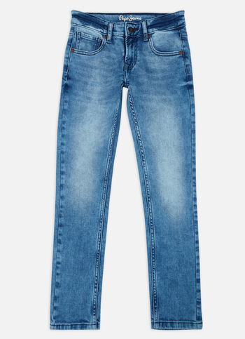 Boys Cashed Blue Mid Rise Slim Jeans